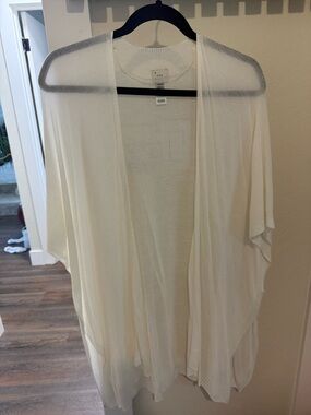 a new day Sheer Ivory Open-Front Cardigan